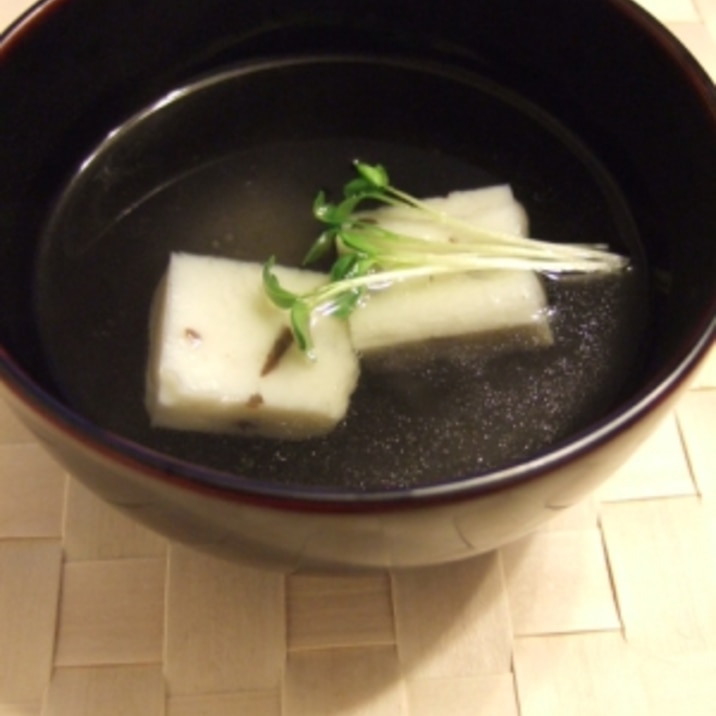 きくらげ入り白天のお吸い物 天神祭